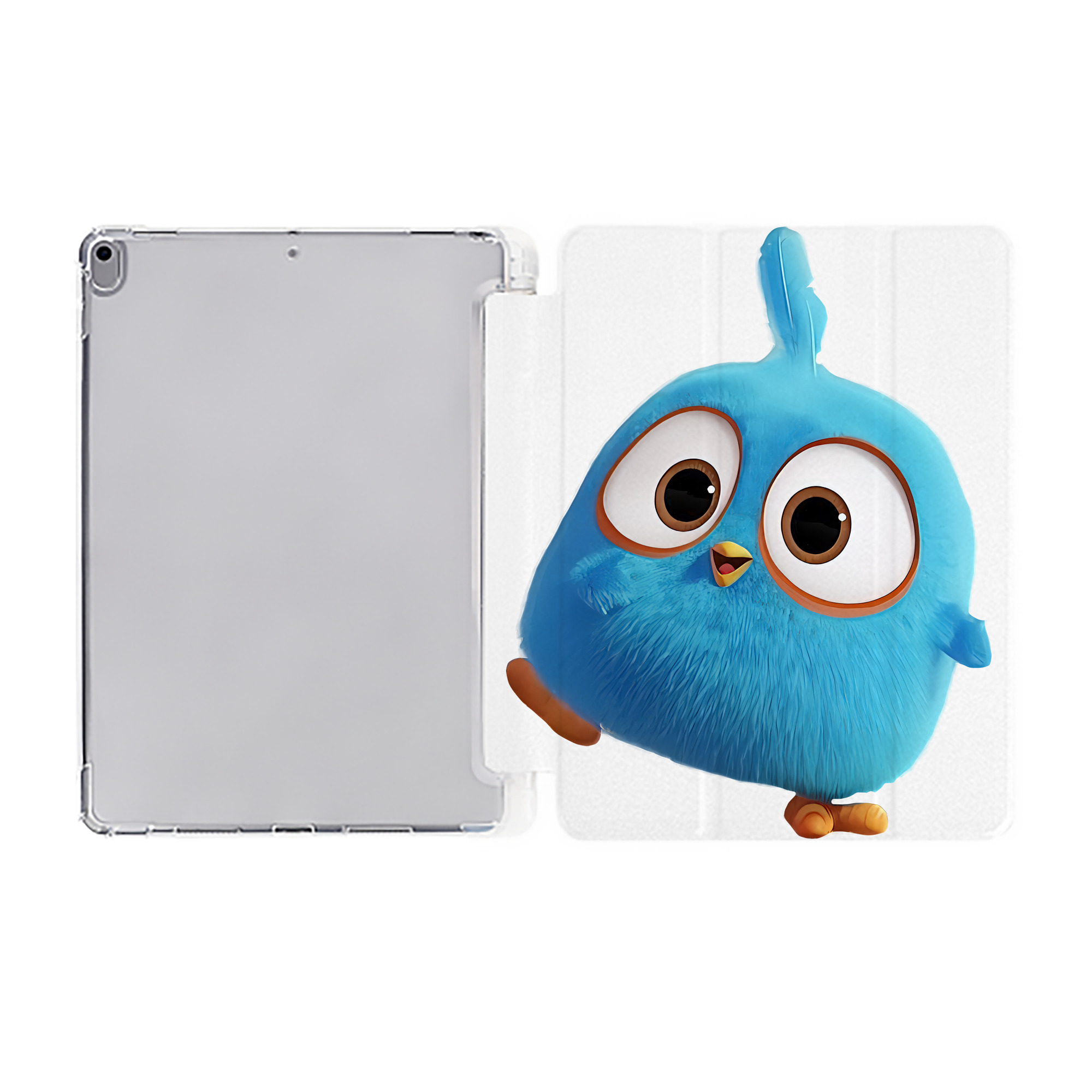 （画像用） Angry Birds アングリーバード IPad ケース ペン収納付き 三つ折りスタンド PUレザー×シリコン 対応機種9.5/10.5/10.9インチ